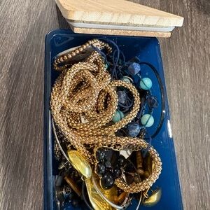 Assorted Jewelry Collection with Gold Accents